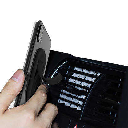 Halter "Clip it" - selbstklebend - Handgriff - Tischständer - Kfz-Halterung - schwarz - Anwendung