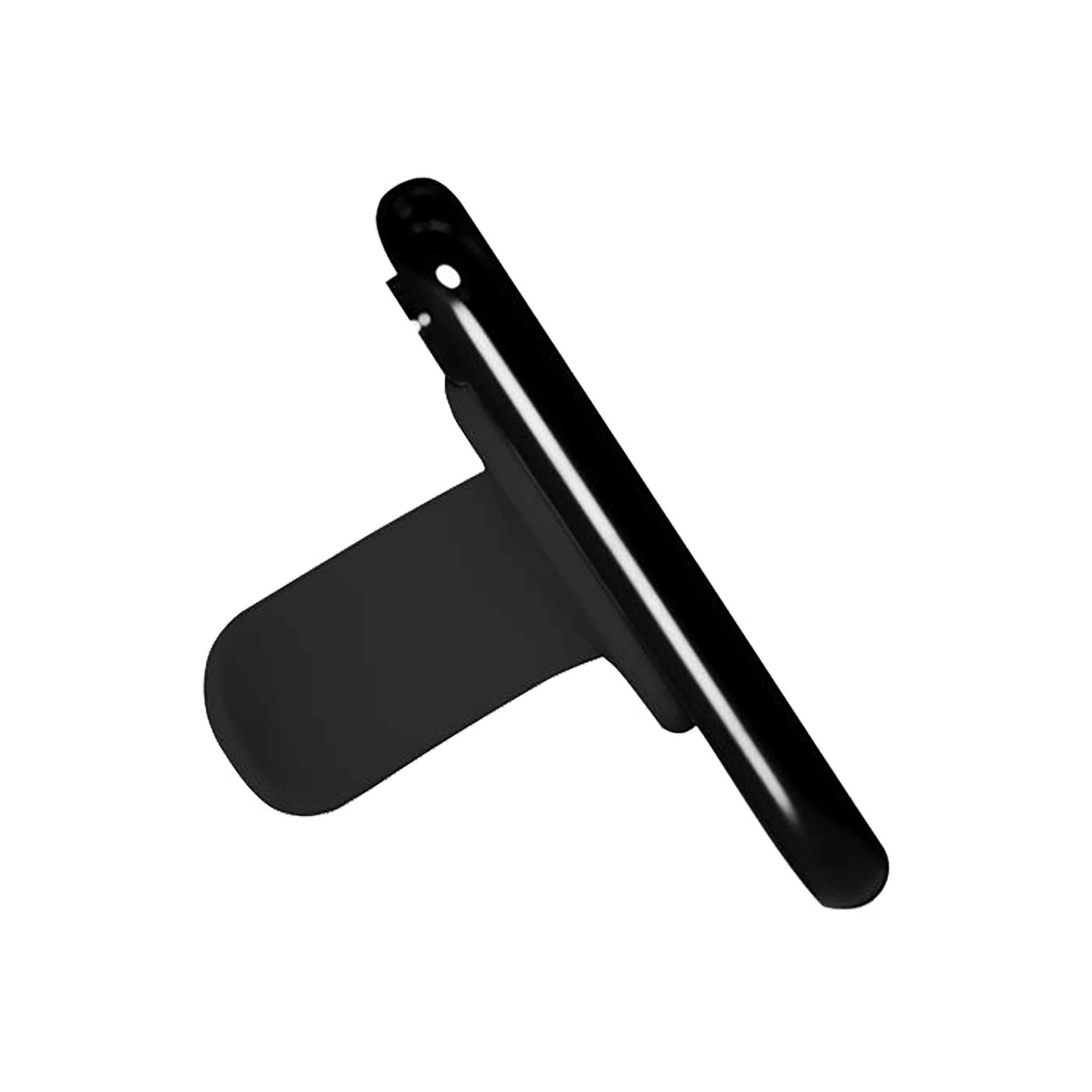 Halter "Clip it" - selbstklebend - Handgriff - Tischständer - Kfz-Halterung - schwarz - Seitenansicht