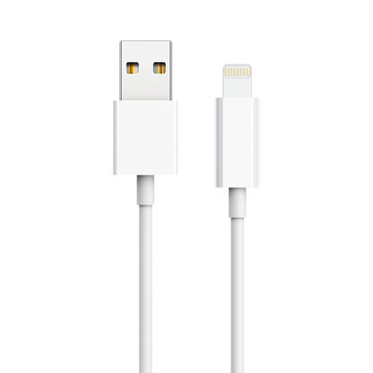 Kfz-Ladeset 12 V / 24 V - 1 x USB A - Lightning-Kabel - 2100 mA - 10 W - weiß - Kabel