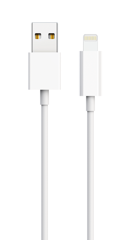 Kfz-Ladeset / 2-teilig / Lightning Kabel / 10 W / 2100 mA / weiß