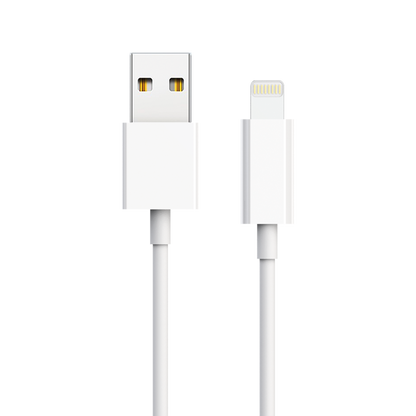 Netz-Ladeset 100 V - 240 V - 1 x USB A - Lightning-Kabel - 2100 mA - 10 W - weiß - Kabel