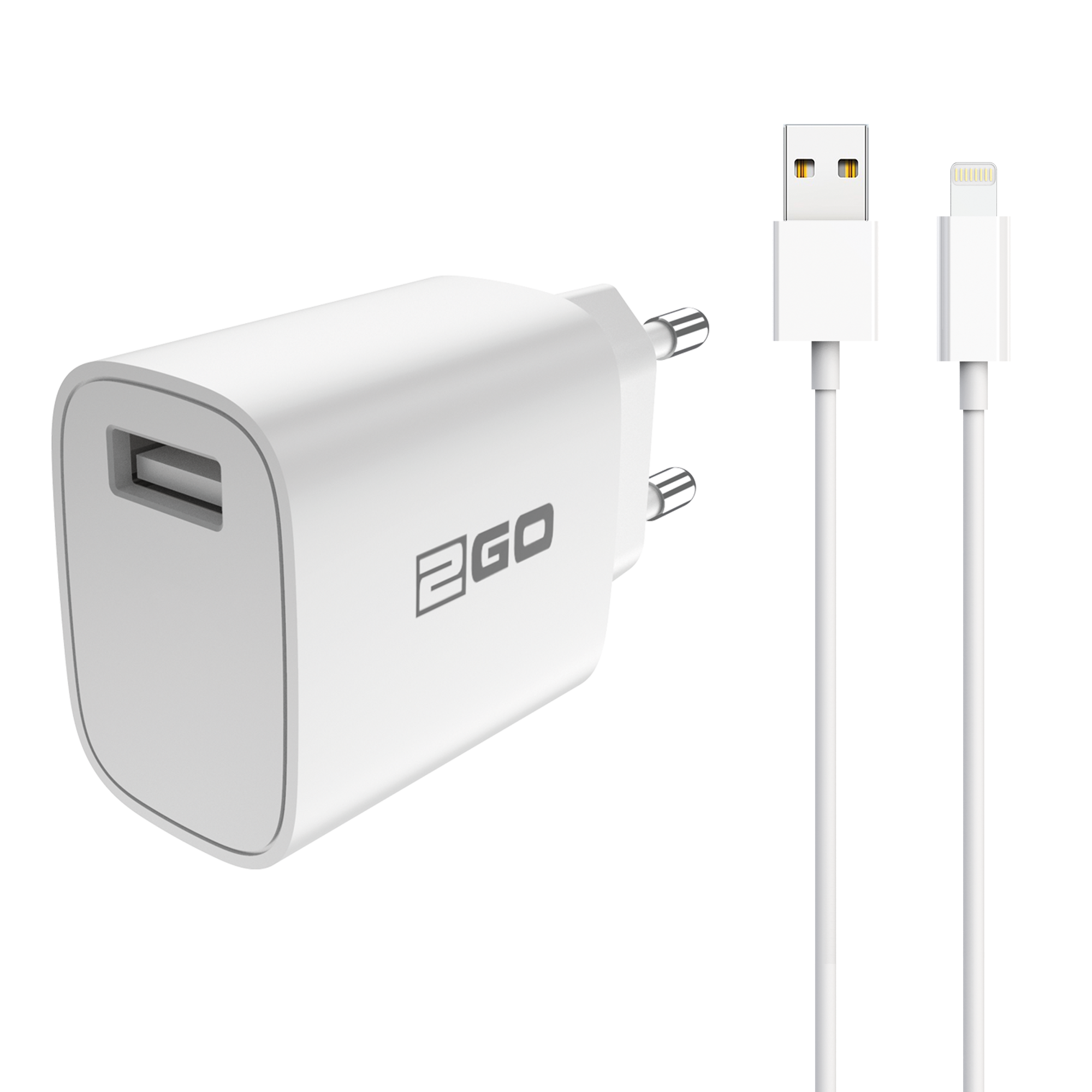 Netz-Ladeset 100 V - 240 V (2-teilig) - weiß