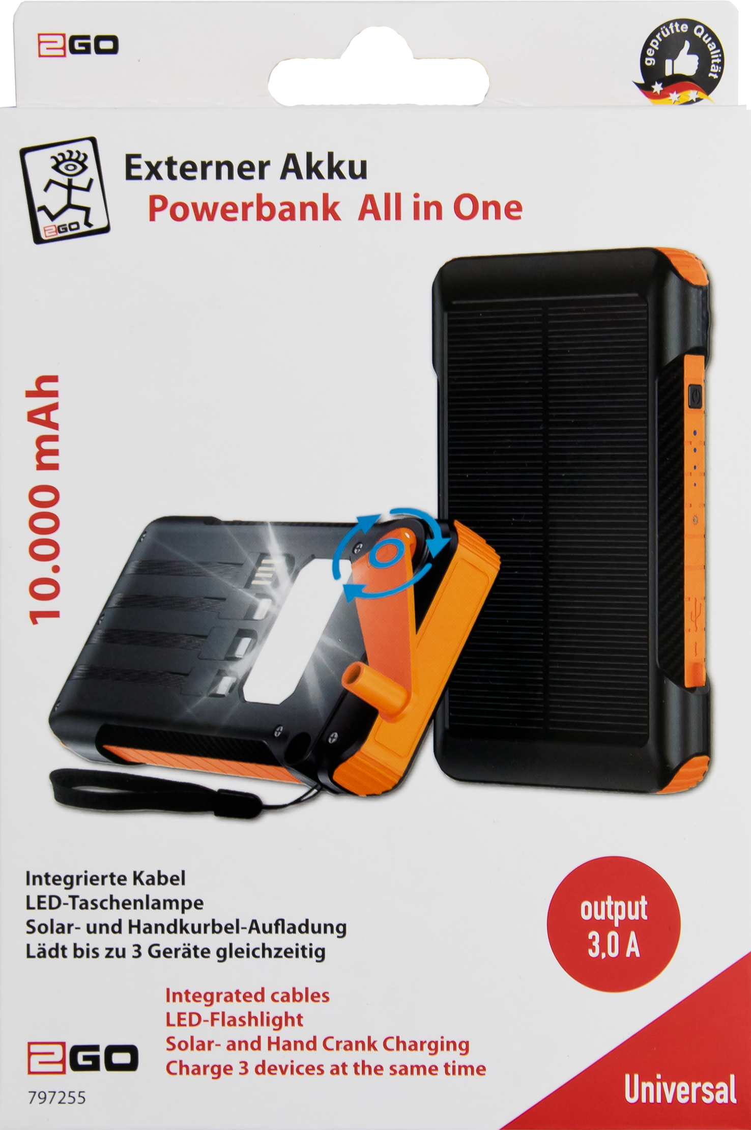 Powerbank All-in-One 10000 mAh