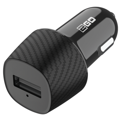 Universal USB Kfz-Ladeset 12 V / 24 V mit 3 in 1 Kabel für Micro-USB, Lightning und USB Type-C - 3000 mA - schwarz - Ladegerät