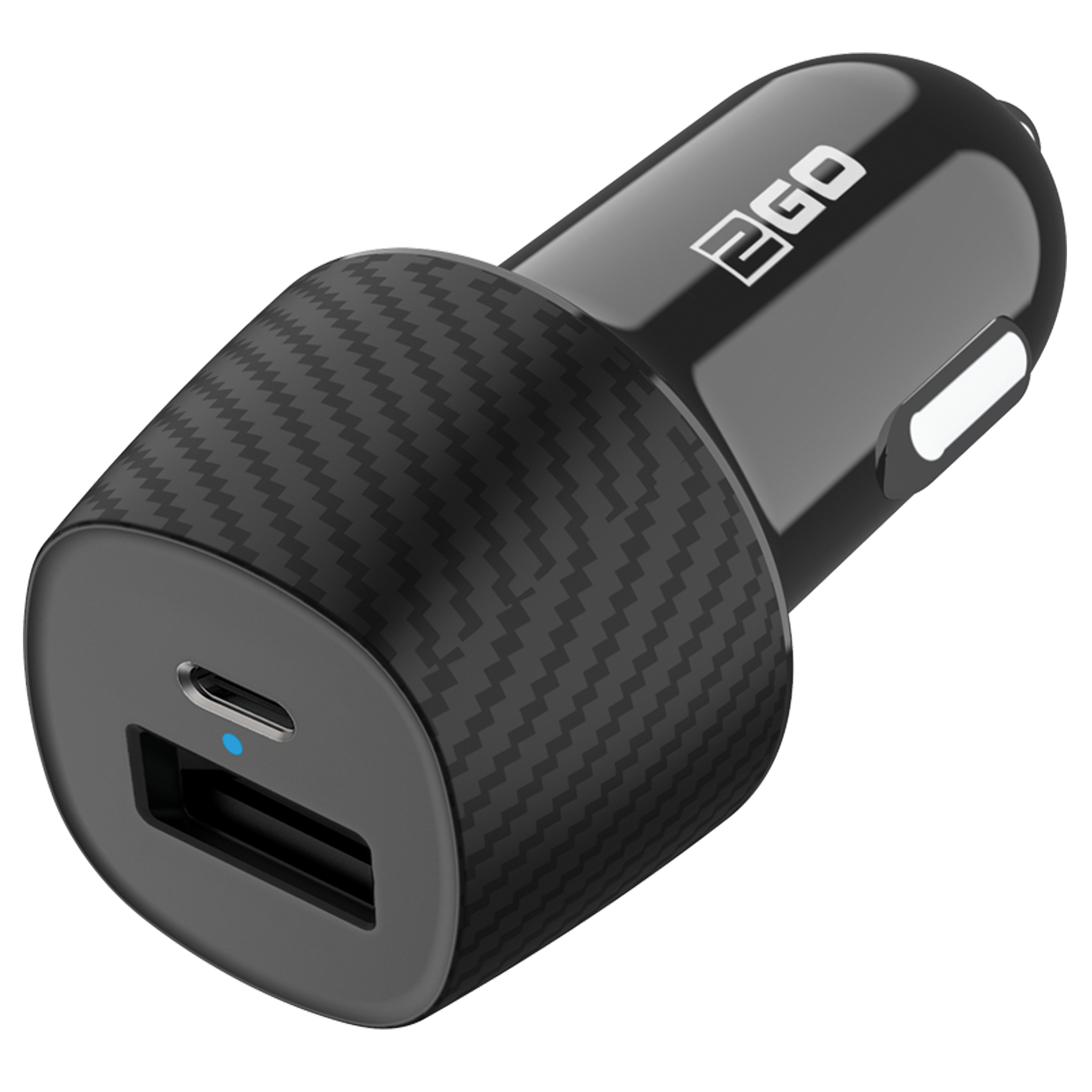 USB Kfz-Ladegerät 12 V / 24 V - 1 x USB A - 1 x - USB Type-C - 3000mAh - schwarz