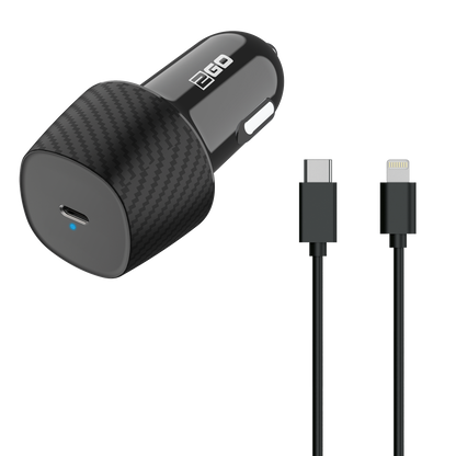 Kfz-Ladeset 12 V / 24 V (2-teilig) - Power Delivery - schwarz