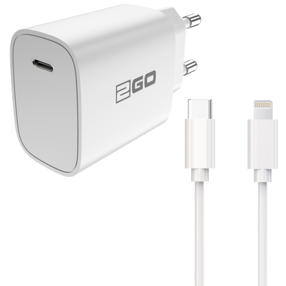 Netz-Ladeset 100 V - 240 V (2-teilig) - Power Delivery - weiß