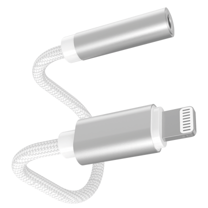 Audio-Adapter Lightning-Stecker auf 3,5 mm Klinkenbuchse - Aluminium-Stecker - 10 cm