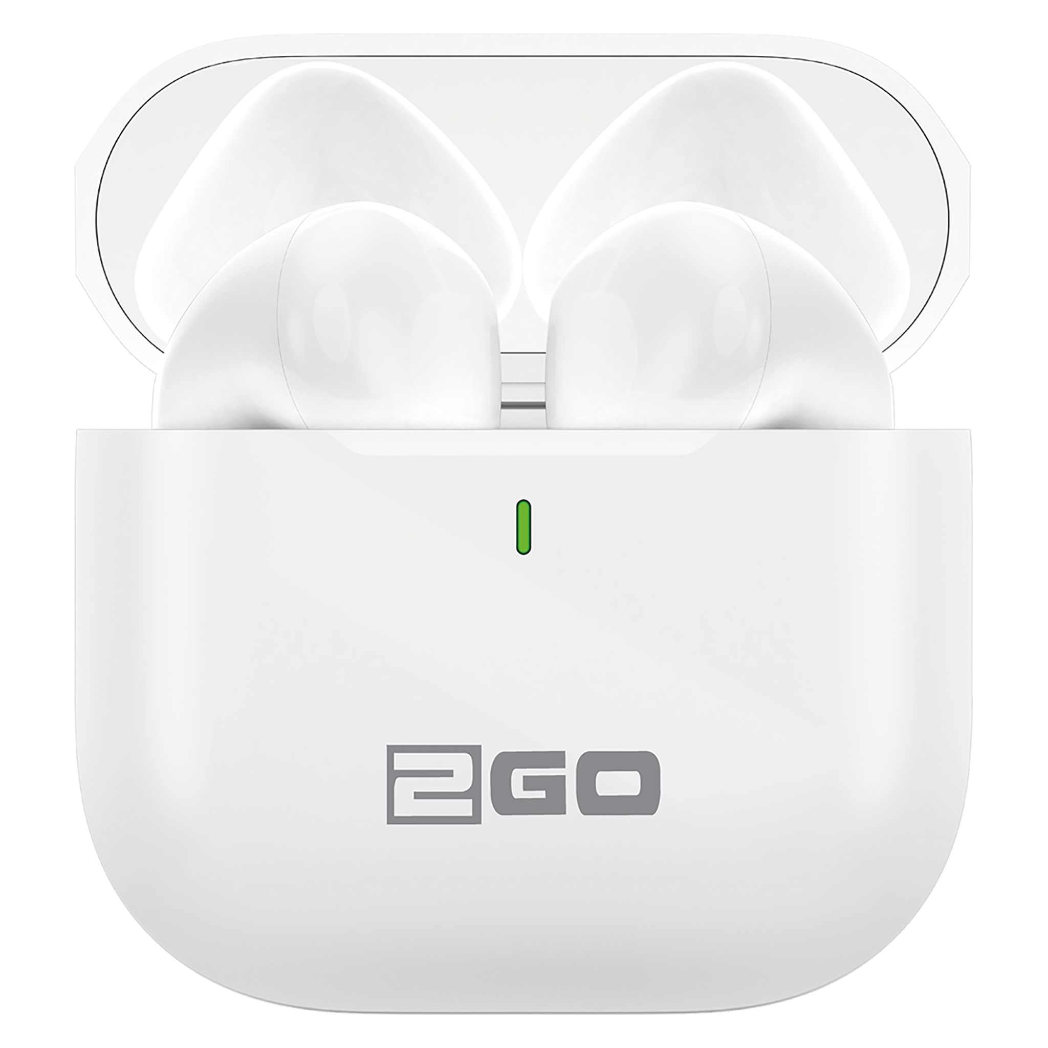 Bluetooth Headset "Mini" - Ladebox - Touch-Steuerung - weiß - Hörer in Ladebox