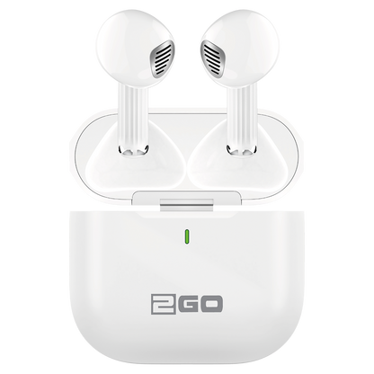 Bluetooth Headset "Mini" - Ladebox - Touch-Steuerung - weiß - komplett