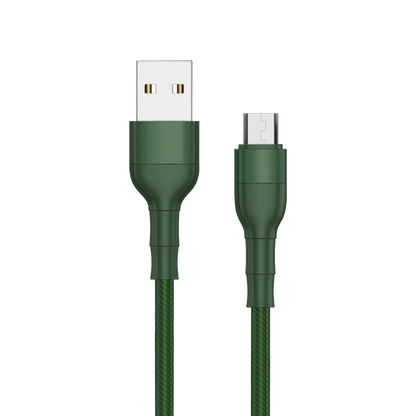USB Datenkabel Bamboo - USB A auf Micro-USB - 100 cm - grün