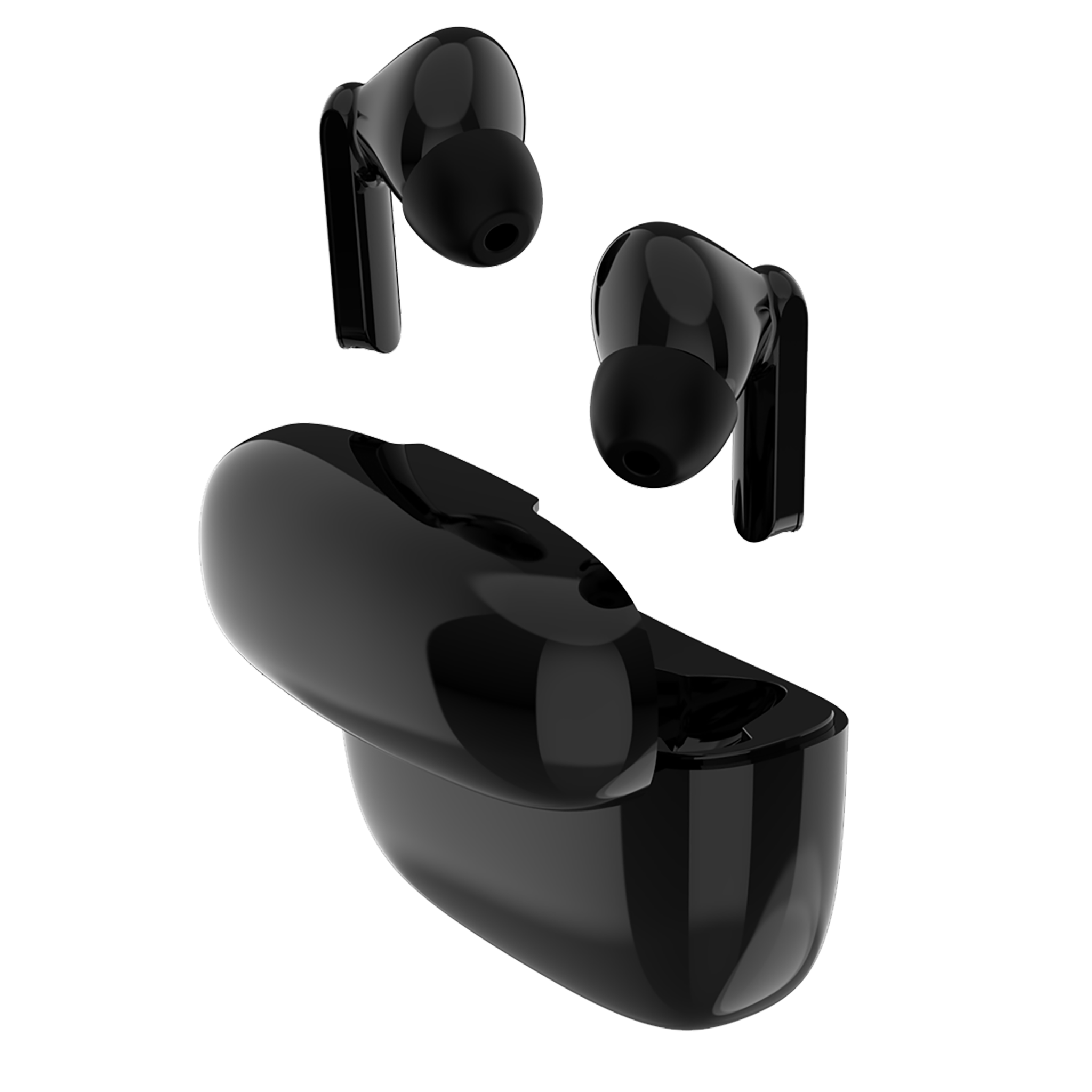Headset "TWS Dynamic" - Ladebox - Touch-Steuerung - schwarz - Box hinten