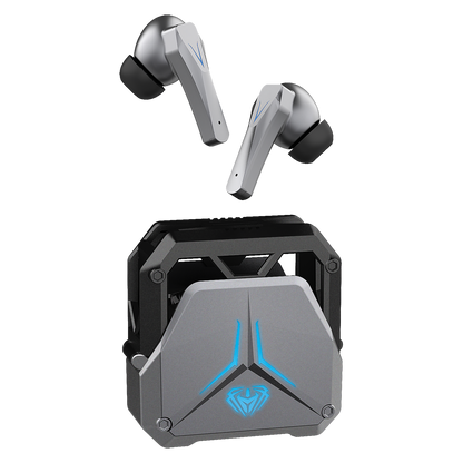 Bluetooth Headset Game - Ladebox - Touch-Steuerung - LED-Illumination - silber