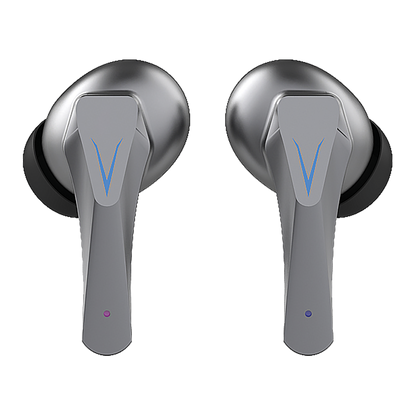 Bluetooth Headset Game - Ladebox - Touch-Steuerung - LED-Illumination - silber - Ohrhörer