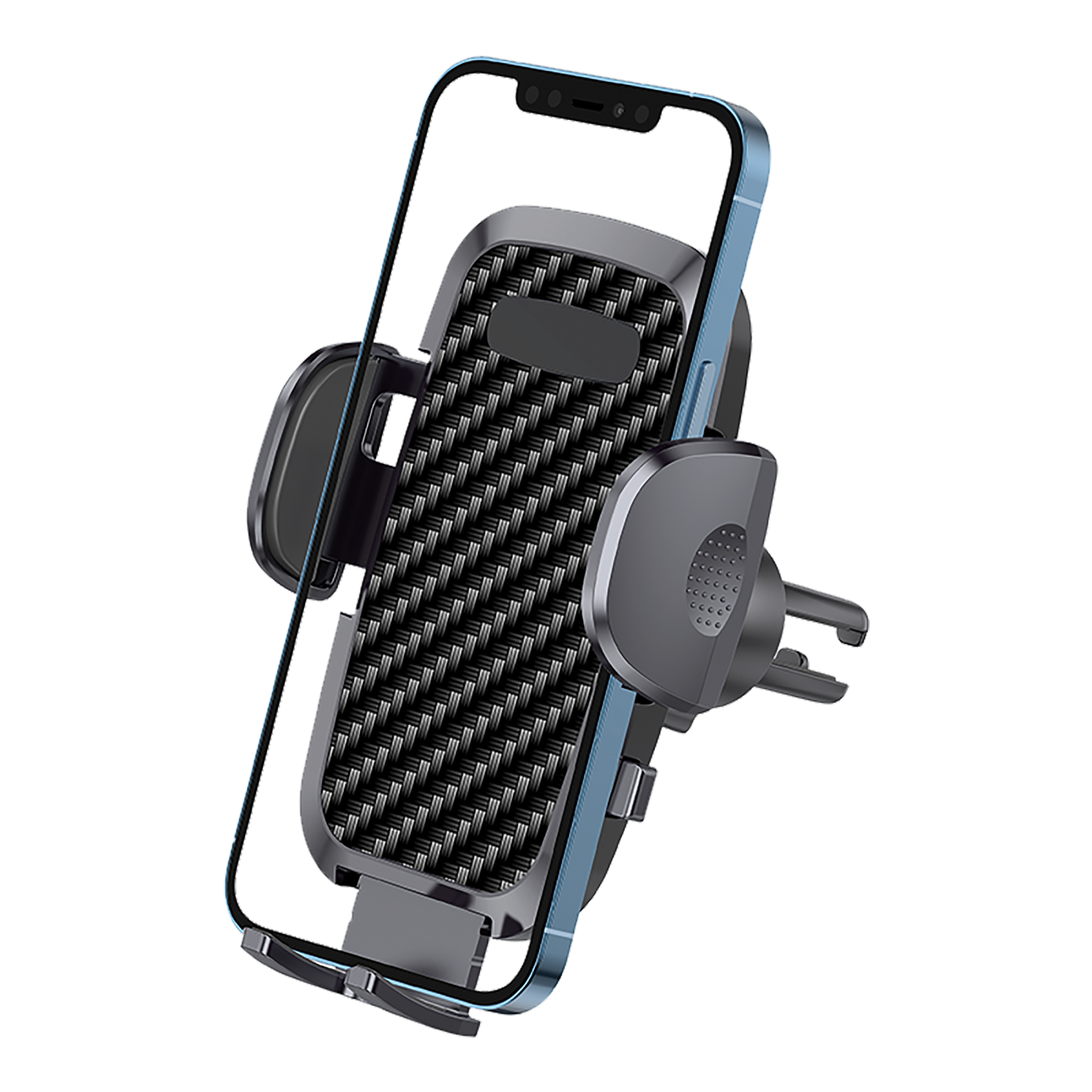 Halter "Bracket" - Carbon Look - 53 mm - 95 mm Breite - Lüftungsschlitz - schwarz
