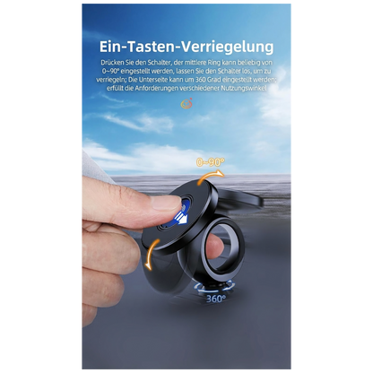 Halter "Airmag Pro" - Magnet - 360° drehbar - schwarz - Anwendung