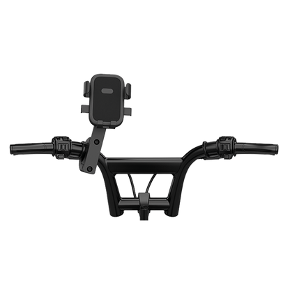 Halter "Comfort" - Einhandbedienung - mechanische Verriegelung - 67 mm - 95 mm Breite - schwarz - Montage am Lenker
