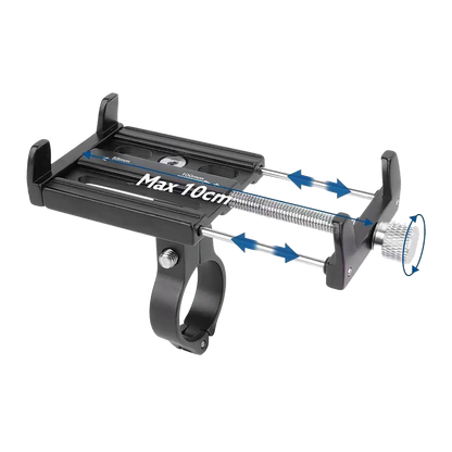 Halter "Luxury" - Aluminium - 55 mm bis 100 mm Breite - schwarz - maximale Spannweite