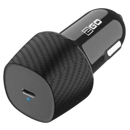 Kfz-Ladegerät - 12 V / 24 V - 1 x USB Type-C - 3000 mA - 20 W - schwarz