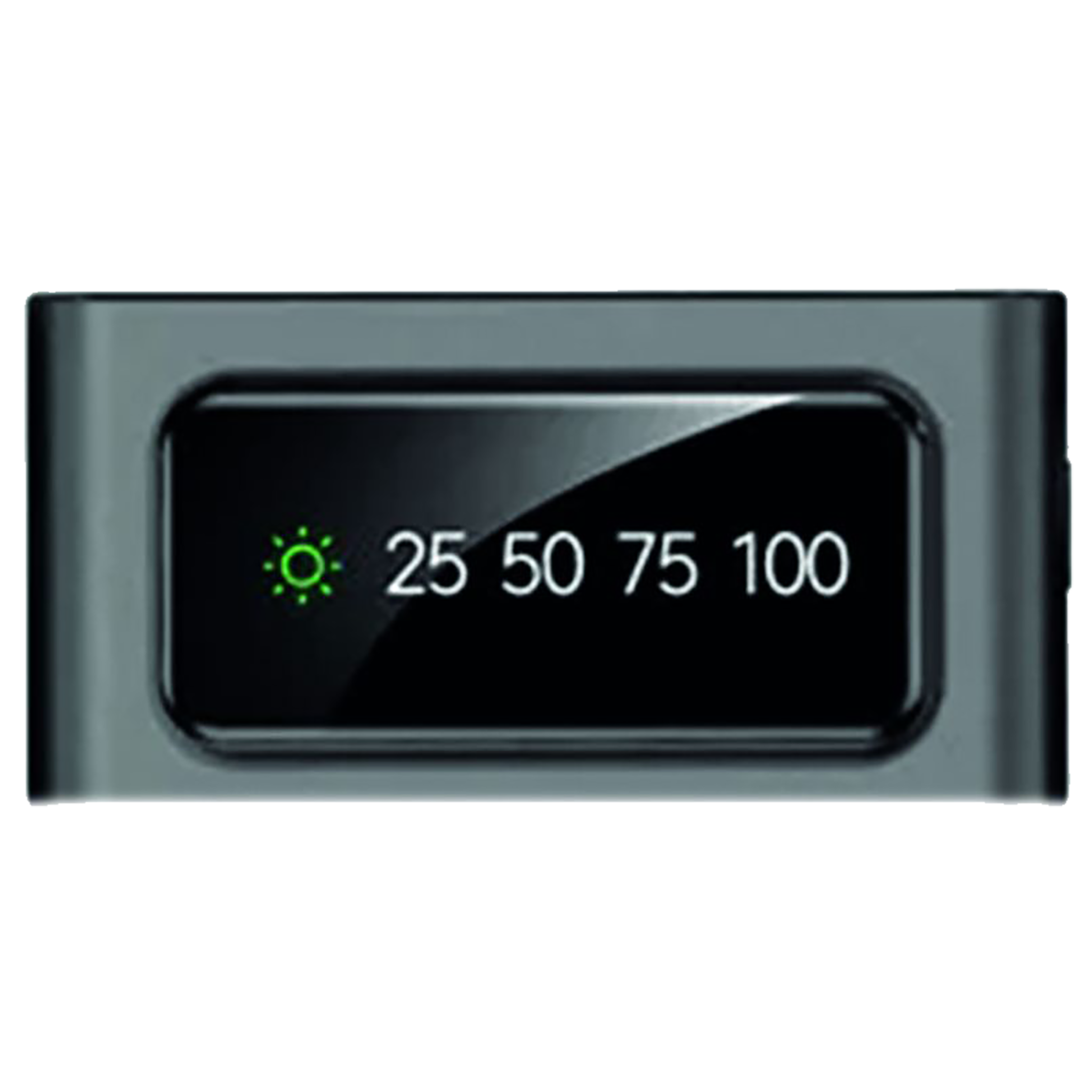 Powerbank 10000 mAh - integrierte Kabel - Solarpanel - Display - Flashlight - 2 x USB A - Detailansicht Display