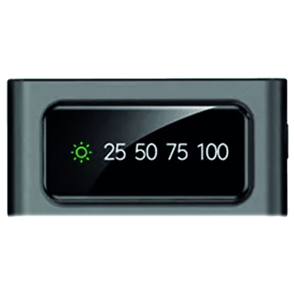 Powerbank 10000 mAh - integrierte Kabel - Solarpanel - Display - Flashlight - 2 x USB A - Detailansicht Display