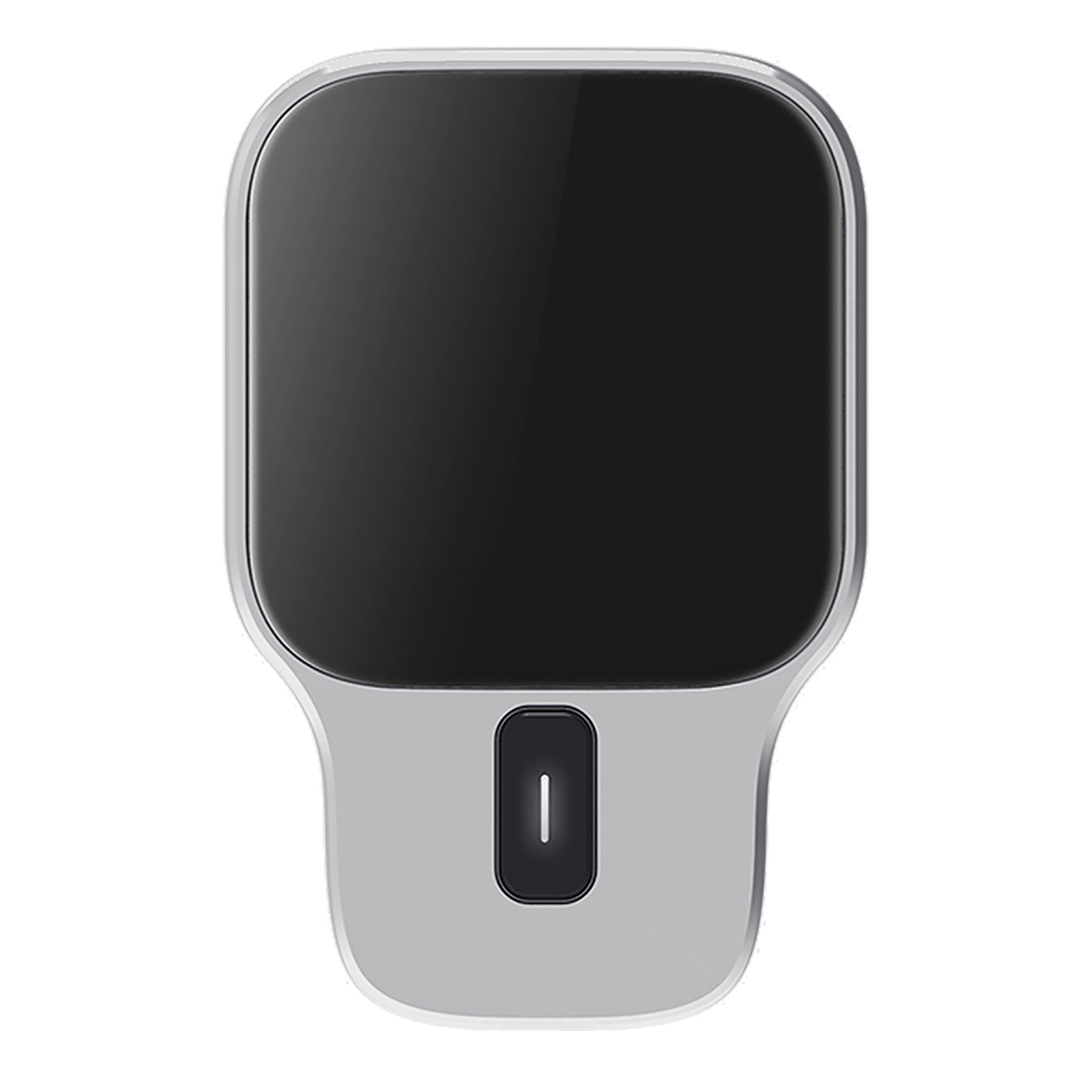 Halter "Airclip Charge" - MagSafe kompatibel - 15 W Wireless Charging - silber