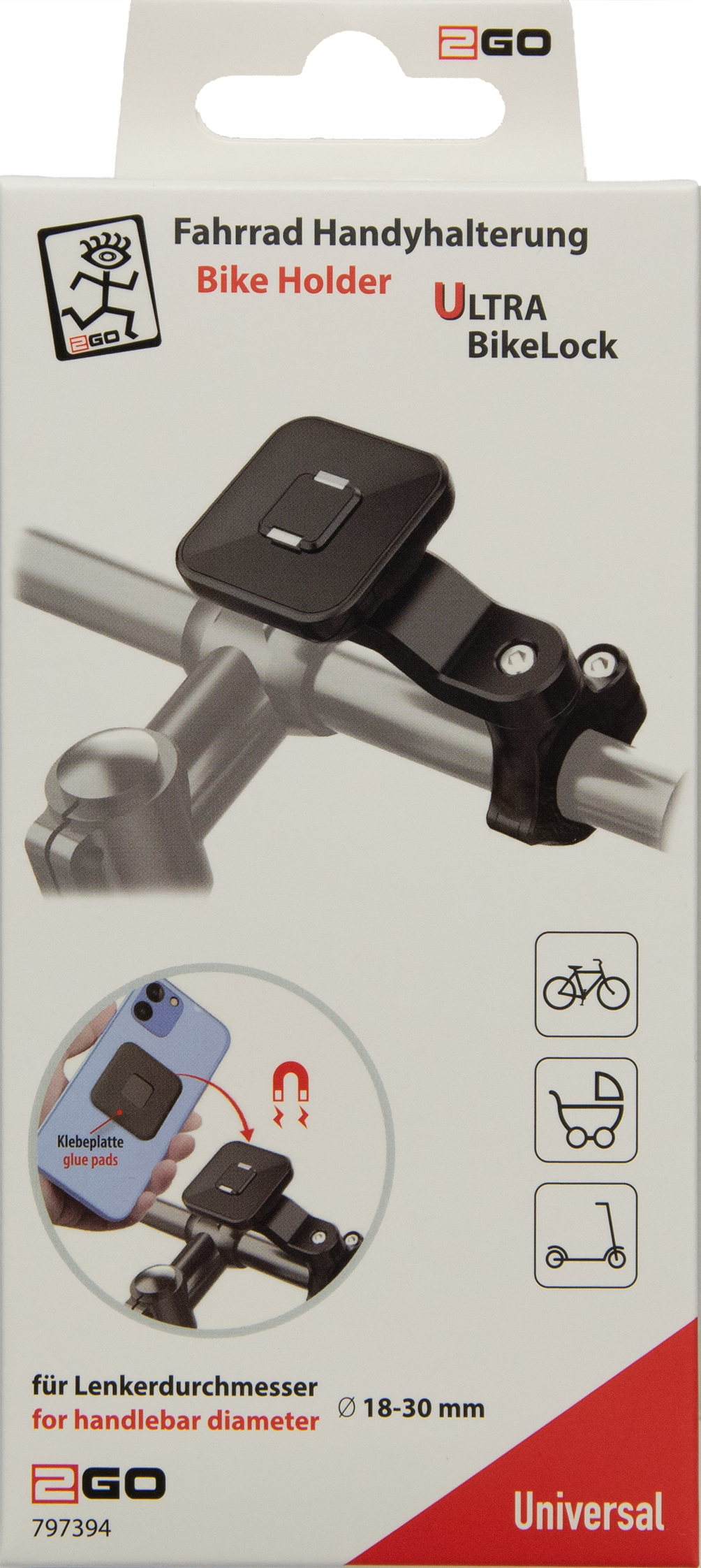 Fahrrad Handyhalterung "BikeLock"