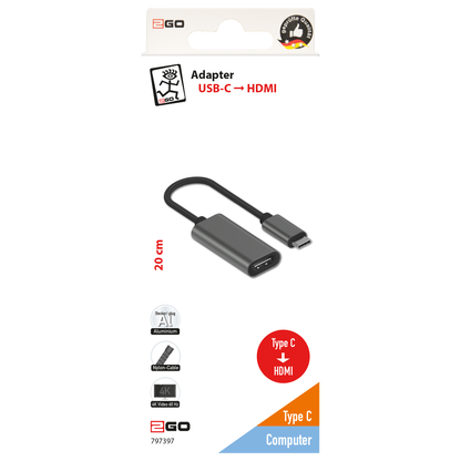 Adapter USB Type-C <-> HDMI