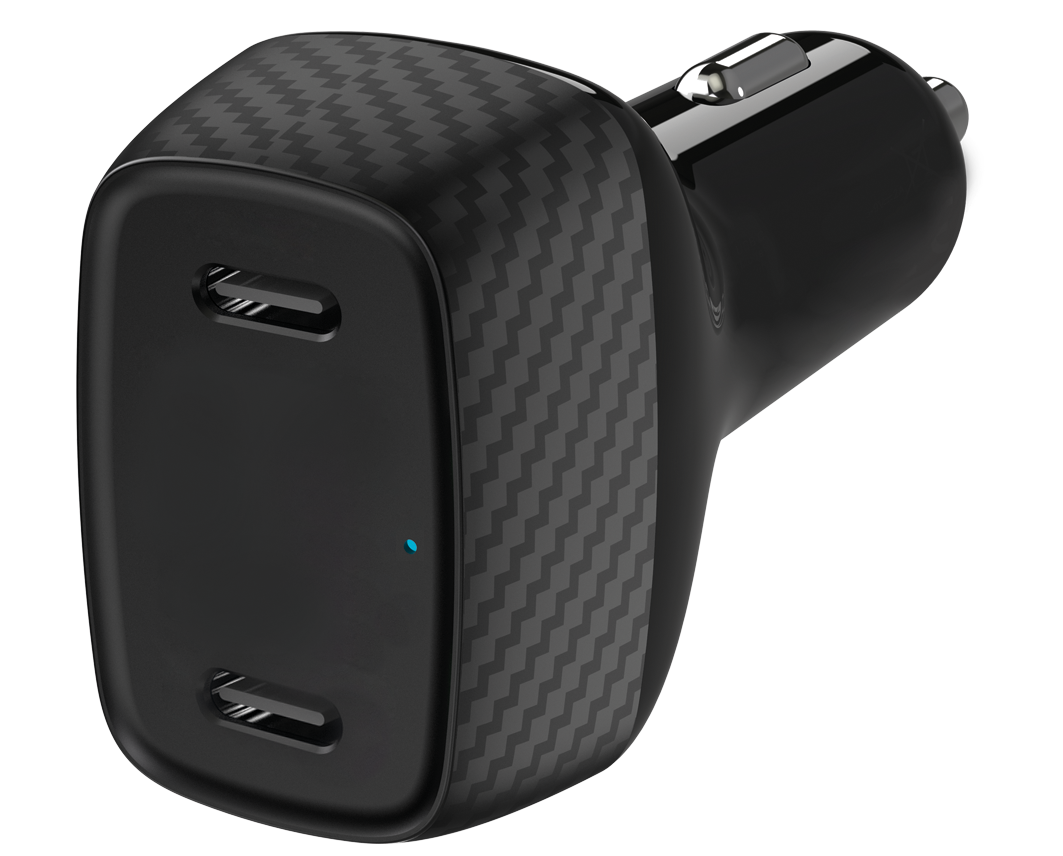 Kfz-Ladegerät 12 V / 24 V - schwarz