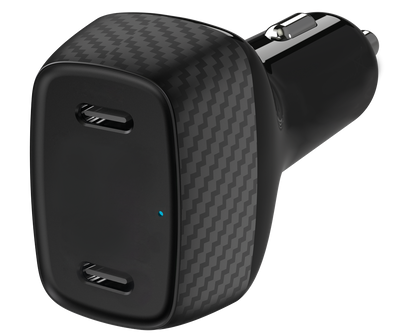 Kfz-Ladegerät 12 V / 24 V - schwarz