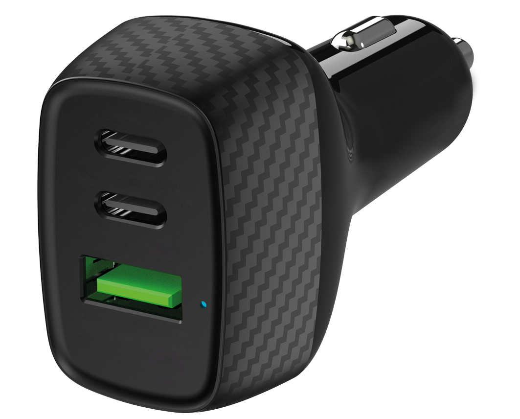 Kfz-Ladegerät 12 V / 24 V - schwarz