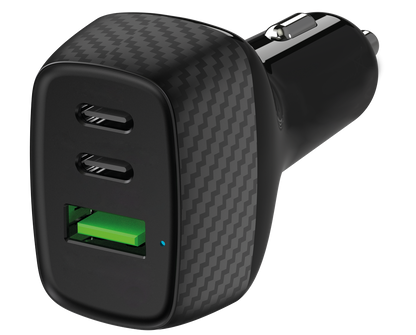 Kfz-Ladegerät 12 V / 24 V - schwarz