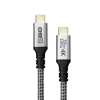 USB Datenkabel - USB Type-C auf USB Type-C - 60 cm - grau
