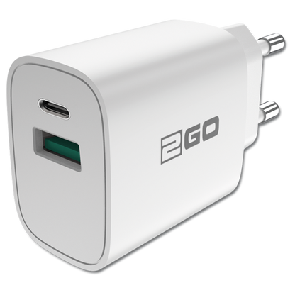 USB Netzladeset 100 V - 240 V mit USB Type-C Kabel - 3000 mA - 20 W - weiß - Ladegerät