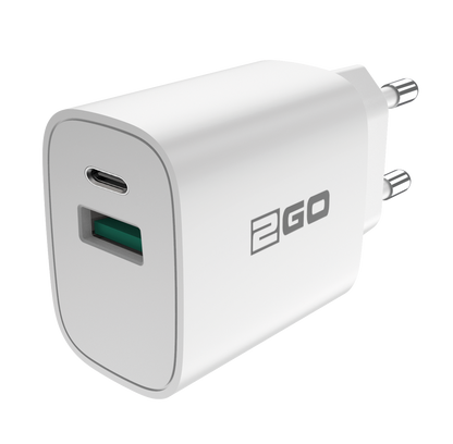 Netz-Ladeset / (2-teilig) / Power Delivery / USB Type-C Kabel / 20 W / 3000 mA / weiß