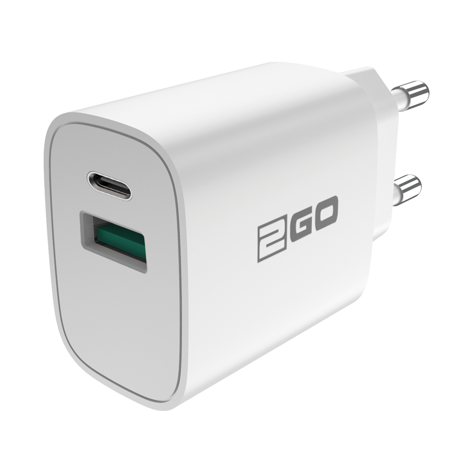 Netz-Ladeset / (2-teilig) / Power Delivery / USB Type-C Kabel / 20 W / 3000 mA / weiß