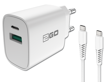 Netz-Ladeset 100 V - 240 V (2-teilig) - Power Delivery - weiß