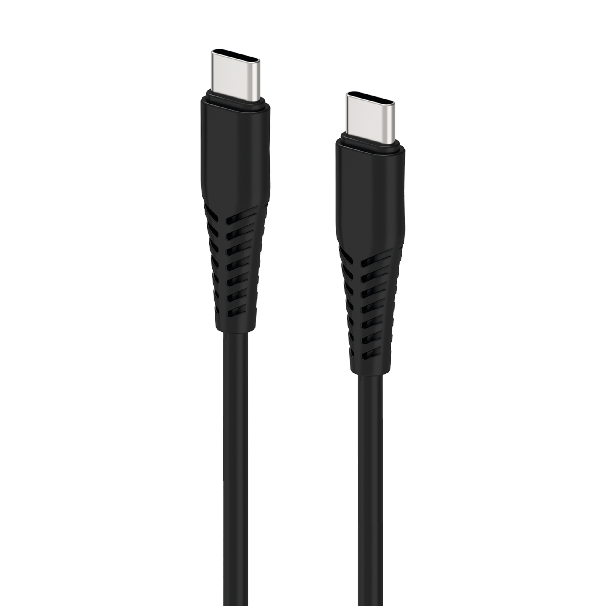 USB Kfz-Ladeset 12 V / 24 V mit USB Type-C Kabel - 3000 mA - schwarz - Kabel
