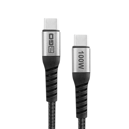 USB Kabel USB 2.0 - USB Type-C auf USB Type-C - 100 W - 480 MBps - 120 cm - grau