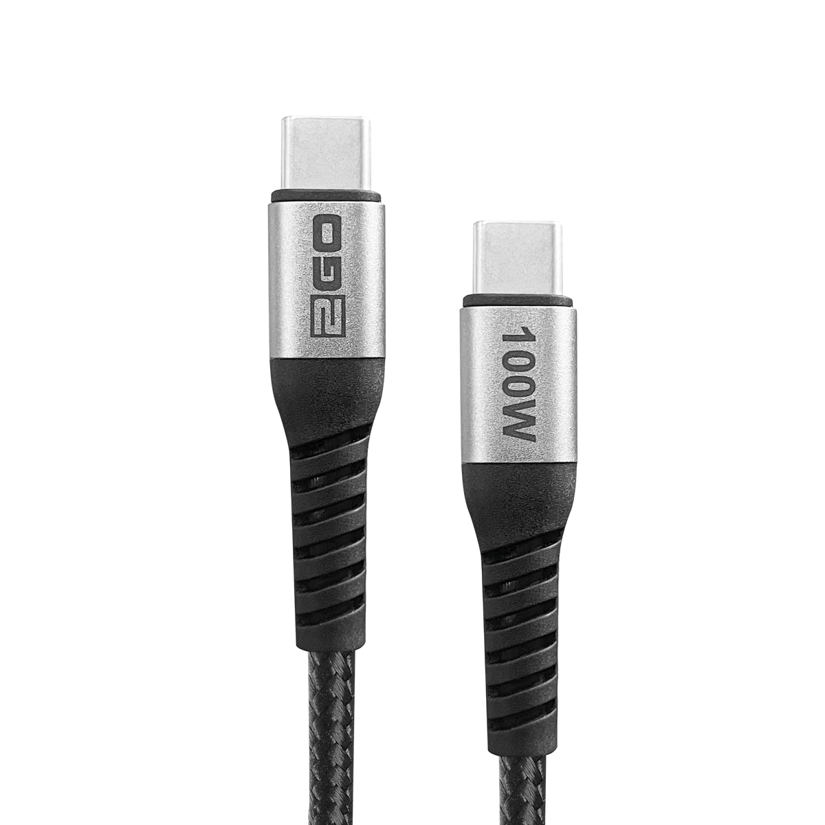 USB Kabel USB 2.0 - USB Type-C auf USB Type-C - 100 W - 480 MBps - 200 cm - grau