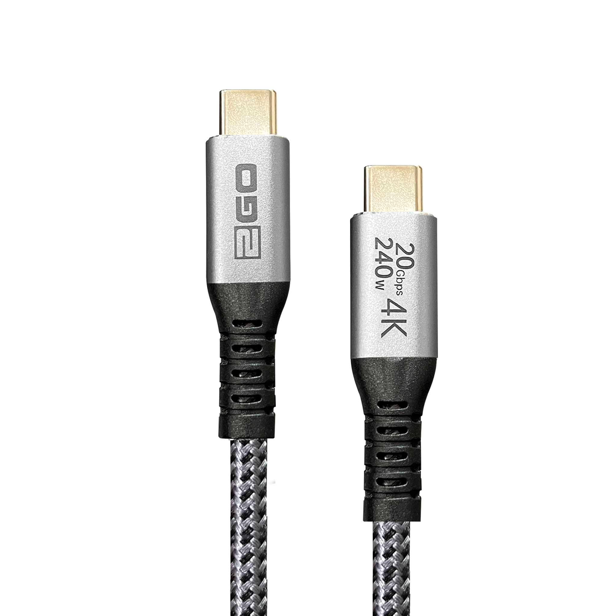 USB Datenkabel - High Speed - USB Type-C <-> USB Type-C - diverse Längen - grau