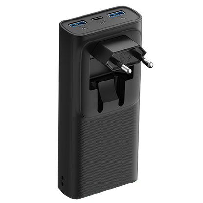 2GO Powerbank mit Netzstecker 10000 mAh