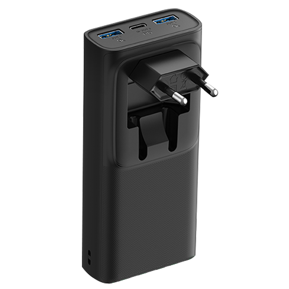 2GO Powerbank mit Netzstecker 10000 mAh