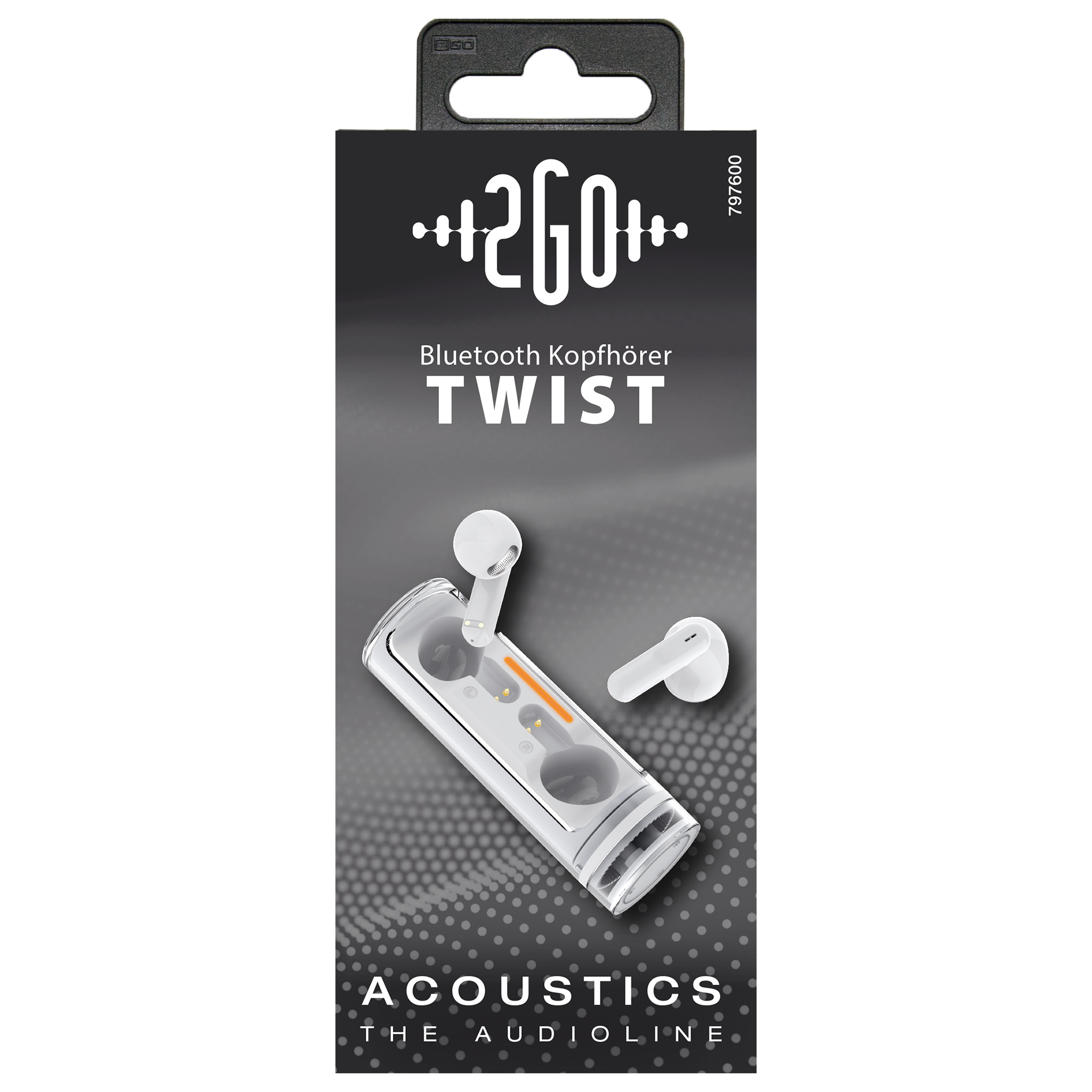 Bluetooth Headset "Twist" - ergonomisch - extrem leicht - weiß - Verpackung