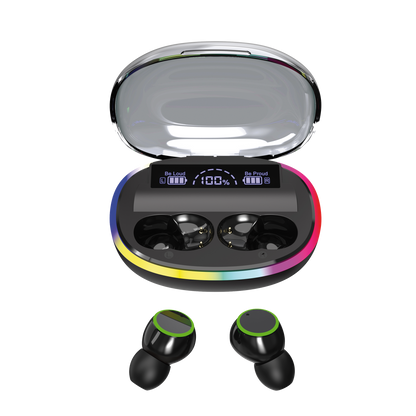 Bluetooth Headset "Ring" mit LED-Illumination - Display - Touch-Steuerung