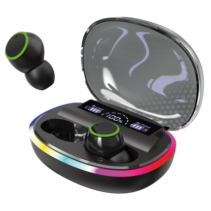 Bluetooth Headset "Ring" mit LED-Illumination - Display - Touch-Steuerung