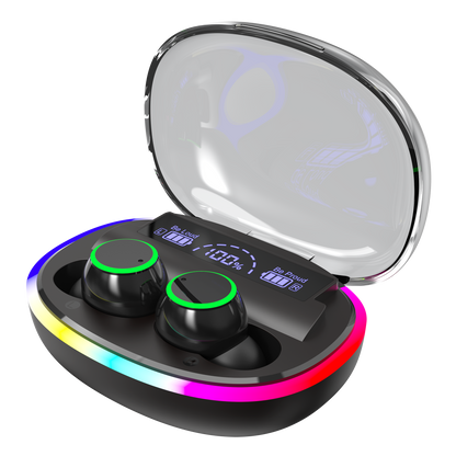 Bluetooth Headset "Ring" mit LED-Illumination - Display - Touch-Steuerung