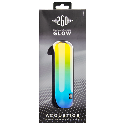 Bluetooth Lautsprecher Glow - RGB-LED-Lichtshow - Handschlaufe - Abdeckung - Verpackung