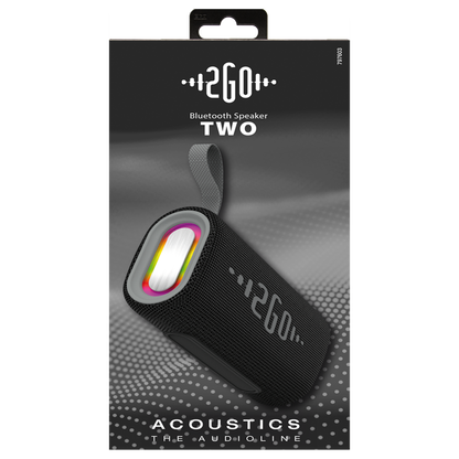 Bluetooth Lautsprecher "Two" - RGB-LED-Lichtshow - kompaktes Design - voller Klang