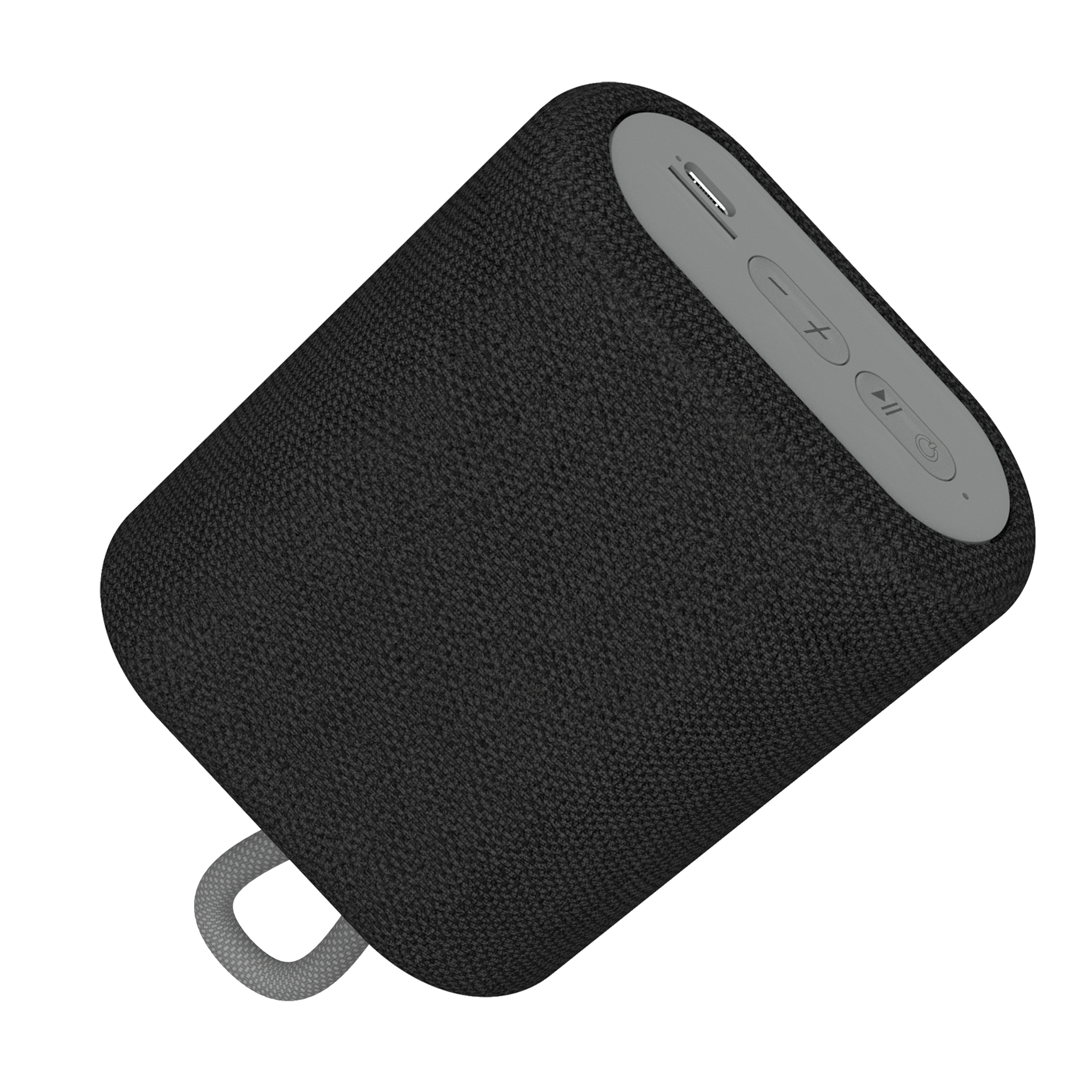 Bluetooth Lautsprecher "One" - kompakt - kraftvoll - mit Handschlaufe - anthrazit